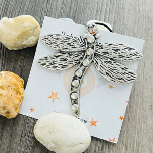 Bohemian dragonfly necklace