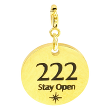 Load image into Gallery viewer, 222 angel number charm