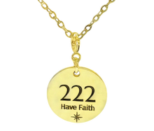 Load image into Gallery viewer, 222 angel number necklace paper clip chain
