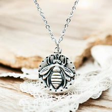 Load image into Gallery viewer, Bee coin necklace
