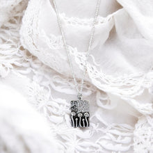 Load image into Gallery viewer, Mushroom necklace unique bohemian jewelry silver or bronze