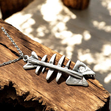 Load image into Gallery viewer, Fish bones necklace