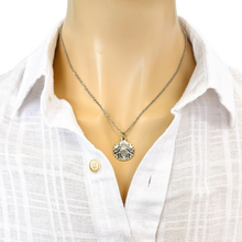 Load image into Gallery viewer, Bee coin necklace