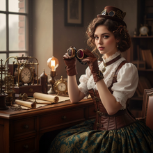 Load image into Gallery viewer, Vintage aviator steampunk goggles with colored lenses retro pilot cosplay eyewear red lenses 