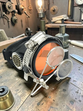 Load image into Gallery viewer, steampunk monocle eyepatch goggles with magnifying loupe airship captain pirate cyberpunk cosplay eyewear
