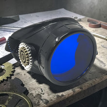Load image into Gallery viewer, steampunk monocle eyepatch blue lens cosplay costume accessory