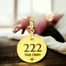 Load image into Gallery viewer, 222 angel number charm