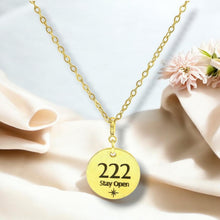 Load image into Gallery viewer, 222 angel number necklace