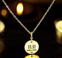 Load image into Gallery viewer, 1111 angel number necklace 