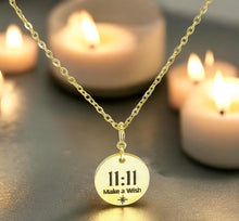 Load image into Gallery viewer, 1111 angel number necklace paper clip chain