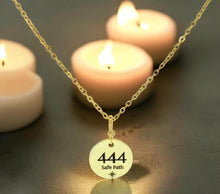 Load image into Gallery viewer, 444 angel number necklace 