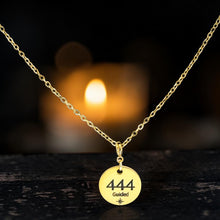 Load image into Gallery viewer, 444 angel number necklace 