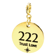 Load image into Gallery viewer, 222 angel number charm