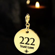 Load image into Gallery viewer, 222 angel number charm