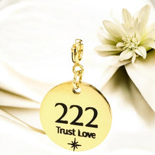 Load image into Gallery viewer, 222 angel number charm