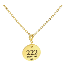Load image into Gallery viewer, 222 angel number necklace