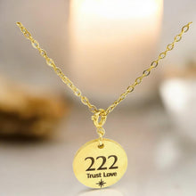 Load image into Gallery viewer, 222 angel number necklace 
