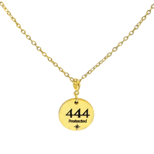 Load image into Gallery viewer, 444 angel number necklace 