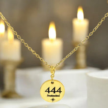 Load image into Gallery viewer, 444 angel number necklace