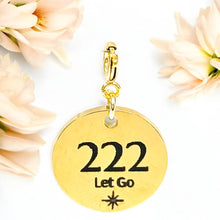 Load image into Gallery viewer, 222 angel number charm