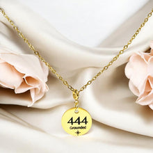 Load image into Gallery viewer, 444 angel number necklace 