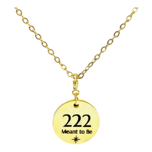 Load image into Gallery viewer, 222 angel number necklace 