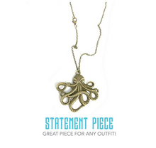 Load image into Gallery viewer, Octopus pendant necklace