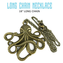 Load image into Gallery viewer, Octopus pendant necklace