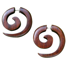 Load image into Gallery viewer, wood earrings