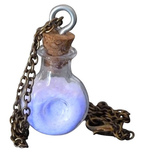 Magical pixie dust glow in the dark necklace