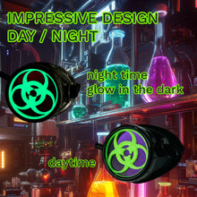 Load image into Gallery viewer, Steampunk Mad Scientist goggles biohazard cosplay glasses