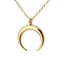 Load image into Gallery viewer, Double horn necklace