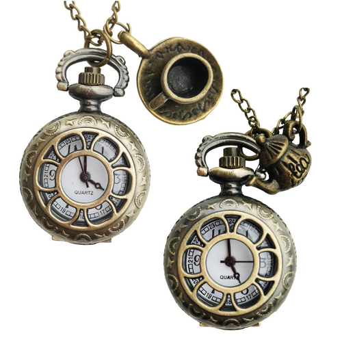 Alice in Wonderland watch necklace