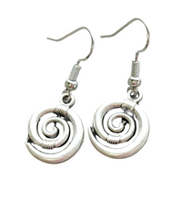 Load image into Gallery viewer, Beach vibes spiral earrings