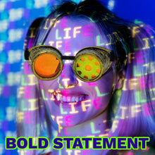 Load image into Gallery viewer, Steampunk Mad Scientist goggles gear cosplay glasses neon lenses Antique gold