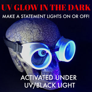 Diffraction Goggles Rave Wear Glasses UV Glow in the dark