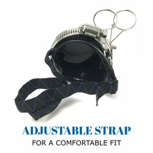 Load image into Gallery viewer, Steampunk Monocle Eyepatch Goggles- Rave Glasses, ocular loupes, black lens