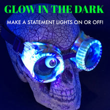 Load image into Gallery viewer, Diffraction Goggles Rave Wear Glasses UV Glow in the dark