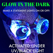 Load image into Gallery viewer, Diffraction Goggles Rave Wear Glasses UV Glow in the dark