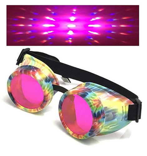Diffraction Goggles Rave Wear Glasses UV Glow in the dark